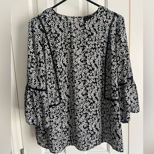 Who What Wear floral business casual top.